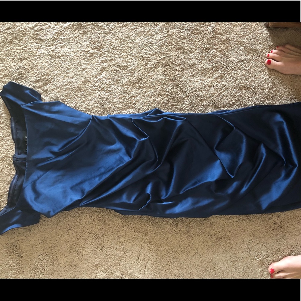 Nicole Miller Collection Fitted Navy Dress size 2